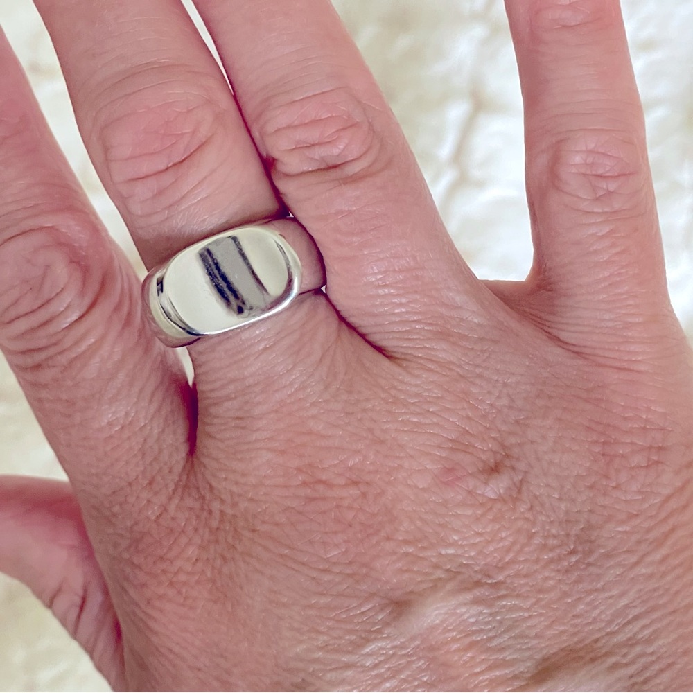 Jennifer Fisher NEW Horizontal Scoop Silver Ring Various Sizes MSRP $225